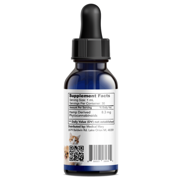 250 mg Pet Tincture – Full Spectrum – Medical Mary Bath Bombs Candy Shop Cannabis & Kratom 3