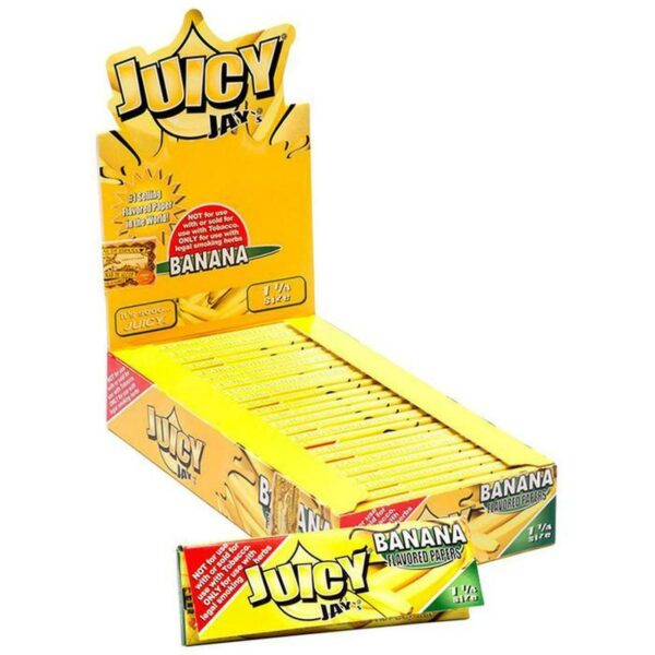 Juicy Jay – Banana Rolling Papers Smoking Supplies Candy Shop Cannabis & Kratom