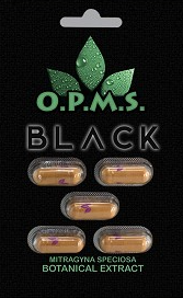 OPMS Black 5 ct caps Kratom Capsules Candy Shop Cannabis & Kratom