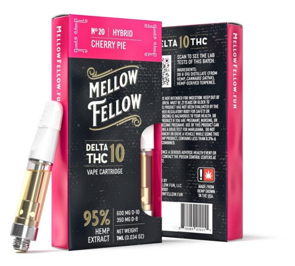 D10 – Mellow Fellow – Cherry Pie Vape Pens & Carts Candy Shop Cannabis & Kratom