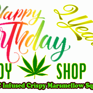 Birthday Cake Rice Crispy Treats Edibles Candy Shop Cannabis & Kratom